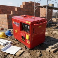Hocheffizienter 3-10kW 4-Takt Geräuscharmer Luftgekühlter Dieselgenerator Ferngesteuert & Automatisch Startend Tragbar Einphasig 220V 380V