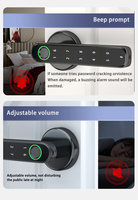 Serrure de porte intelligente électronique à empreintes digitales haute sécurité avec carte mémoire pour porte en acier chambre hôtel bureau