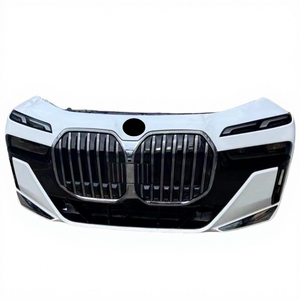 Per BMW Serie 7 G70 G73: Paraurti Anteriore Usato in ABS, Griglia M760ex, Ventola Radiatore, Barra Anti-Collisione, Fendinebbia con Fori, Tutti i Componenti - Product Image 1