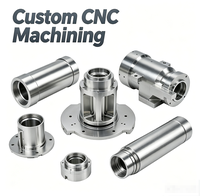 Boîtier de cylindre en alliage d'aluminium usiné sur mesure par CNC, pièces de fraisage et de tournage de haute précision pour machines d'automatisation semi-conductrice