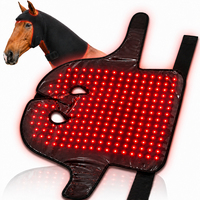 Appareil de thérapie cervicale infrarouge sans fil pour chevaux, 228 LED, 660 nm, 850 nm, thérapie par lumière rouge, enveloppement pour le cou