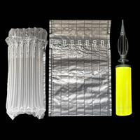 Fournisseur d'usine Qianhe Shanghai, sac à colonne d'air de protection personnalisé en forme de L, résistant aux chocs, en PA/PE, pour la logistique