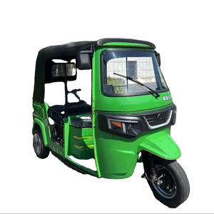 Tricycle motorisé à moteur arrière, très demandé, avec side-car, carrosserie ouverte, pour passager, équipé d'une radio - Product Image 1