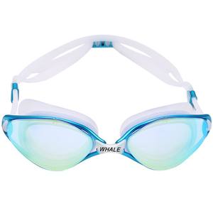 Lunettes de natation Whale avec lentilles PC, étanches, anti-buée, haute définition, vision large, unisexes, pour la compétition - Product Image 1