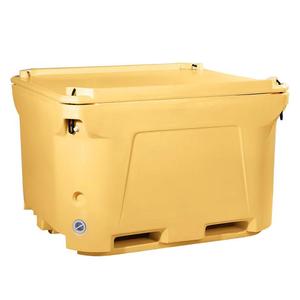 660L Rotomolded Plastic Insulated Fish Bins Container Large Pallet Container