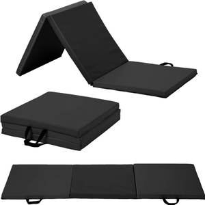 Verdickte dreifach gefaltete Gymnastik-Trainings matte Multifunktional für Yoga Dance Fitness Faltbare Yoga-Tanz gymnastik matte - Product Image 1