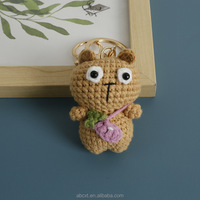 Poupée chat en crochet faite à la main, adorable jouet chaton en fil tricoté, peluche animale, décoration de bureau, cadeau de Saint-Valentin, vente en gros
