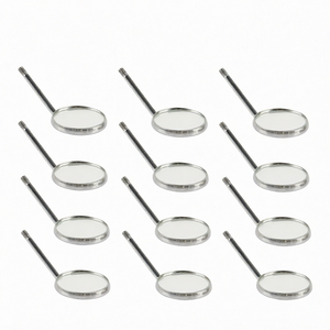 12 pièces/ensemble, miroir buccal certifié CE, réflecteur, manche, soins bucco-dentaires, classe I 4 # /5 #   Garantie d'un an - Product Image 1