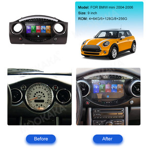 Pour BMW <span class=keywords><strong>MINI</strong></span> COOPER S 2004-2006 R50 R52 <span class=keywords><strong>R53</strong></span> voiture multimédia Carplay Android Auto GPS Navigation stéréo Radio Palyer unité principale - Product Image 2