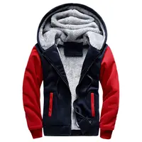 Winter Hooded Cardigan Casual Kleidung Jacke Herren Fleece Verdickte Mode Große Sport pullover Anzug