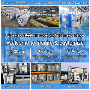 Câble de suspension 1*7 en acier galvanisé pour jardin, câble de plafond à 7 brins en acier - Product Image 5