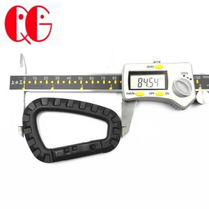Pabrikan Grosir <span class=keywords><strong>Carabiner</strong></span> Plastik Besar untuk Pendakian Gunung, Pengait Tipe-D, Pengait Plastik Hitam untuk Penggunaan Luar Ruangan - Product Image 2
