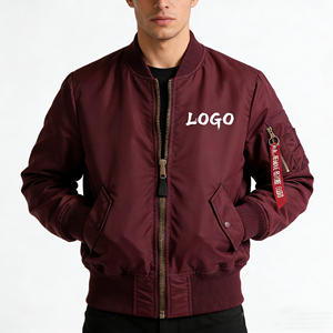 แจ็คเก็ตนักบิน MA-1 แบบสปริง/ออทัมน์ สกรีนโลโก้ตามสั่ง ผลิตจากโรงงาน กันลม กันน้ำ เหมาะสำหรับกิจกรรมกลางแจ้ง แจ็คเก็ตบอมเบอร์สำหรับผู้ชาย - Product Image 1