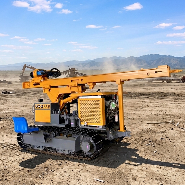 FD150 Ground Pile Driver Rotate Photovoltaic Solar Ramming Machine Hydraulic Pile Drilling Rig 4500kg 20m/min 15m