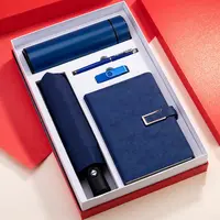 2022 새로운 비즈니스 선물 세트 노트북 USB 드라이버 물병 펜 우산