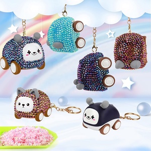 Kits de Pintura de Diamantes 5D DIY <span class=keywords><strong>para</strong></span> Hacer Llaveros de Coche, Decoración de Coches <span class=keywords><strong>con</strong></span> <span class=keywords><strong>Ruedas</strong></span> Libres, Arte de Diamantes <span class=keywords><strong>con</strong></span> Luz <span class=keywords><strong>para</strong></span> Niñas - Product Image 6