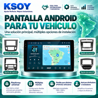 KSOY pemutar Multimedia mobil, layar mobil Multimedia Universal 9 inci 10 inci Android 16 6 + 128G FM RDS 4G LTE WiFi 6 DSP USB 8 Core 360 kamera