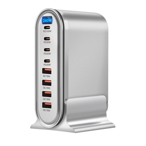 Prodotti di Tendenza 2025: Caricabatterie Portatile Multiuso da 140W con <span class=keywords><strong>4</strong></span> Porte Type-<span class=keywords><strong>C</strong></span> e <span class=keywords><strong>4</strong></span> USB, Adattatore Intelligente per Cellulari - Product Image 4