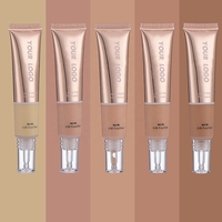 Fond de teint liquide BB crème de luxe personnalisé de haute qualité avec logo privé, éclaircissant, pour peaux foncées, résistant à l'eau 24h, léger