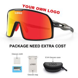 Oversize Polarized Sun Glasses Europe and America Men Women Mirror Custom Luxury <b>Eyewear</b> Big Frame Mountain Bike Sunglasses - Product Image 4
