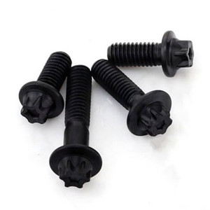 Negro <span class=keywords><strong>A2</strong></span> Acero inoxidable 304 Cabeza personalizada especial Torx Accesorios <span class=keywords><strong>para</strong></span> automóviles Matrícula de motocicleta Tornillos autorroscantes - Product Image 2
