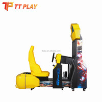 Machine de jeu vidéo d'arcade de course automobile pour 2 joueurs, écran métallique de 32 pouces, simulateur de conduite à monnayeur pour intérieur