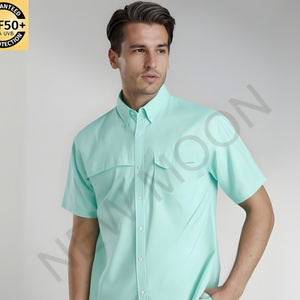 Chemise de pêche à manches courtes avec logo personnalisé, respirante et offrant une protection solaire - Product Image 4