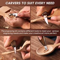 Houtsnijgereedschap 17-delige set met PU-opbergtas 6-delige snij- en 5 detailsnijmessen DIY Made in China