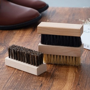 Commercio all'ingrosso della fabbrica di faggio solido capelli di cavallo spazzola per scarpe morbida setola quadrata per Hotel e pulizia della casa - Product Image 3