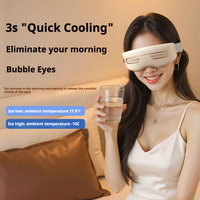 Masseur oculaire chaud et froid à semi-conducteurs, 12 têtes de massage, musique Bluetooth, guide vocal, appareil de soin des yeux rechargeable