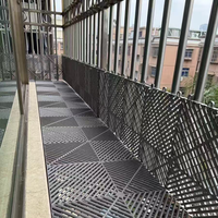 Plastique antidérapant modulaire rigide pp emboîtant les tuiles en plastique extérieures de garage de plancher pour le jardin extérieur