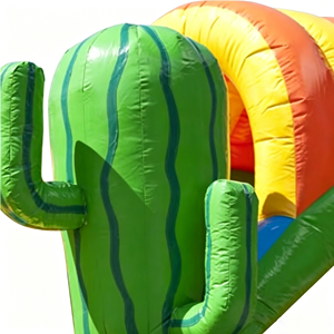 Structure gonflable commerciale en PVC, thème Western Cowboy Cactus, avec toboggan et aire de saut, pour enfants, idéale pour la <span class=keywords><strong>location</strong></span> de fêtes Western - Product Image 3