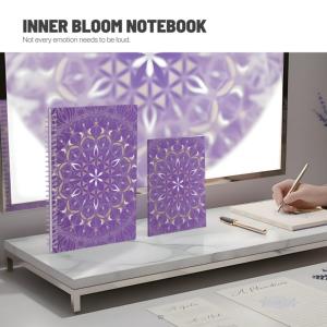 Cahier de composition personnalisé à spirale B5 ligné large pour l'école, couverture souple, INNER BLOOM NOTEBOOK - Product Image 1