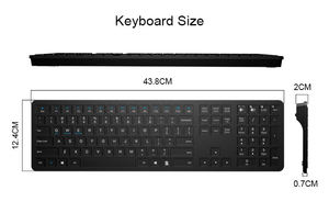 Multi-devices Oem Azerty Arabic bluetooth Keyboard with Number Pad for samsung galaxy <b>Tab</b> Pc Pad Android Tv - Product Image 6