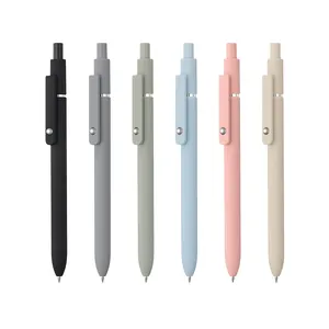 Cute Gel Pens Retractable Quick Dry Gel Ink Pen Fine Point 0.5mm Black Ink Rolling Ball Smooth Writing Aesthetic For School