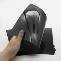 Vente en gros de feuilles de plastique PVC de haute qualité, couleur noire, feuilles de PVC rigides pour l'impression et l'emballage