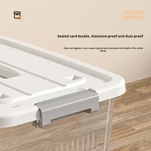 Hiện Đại Công Suất Lớn Trong Suốt PP Nhựa Bánh Nhôm Hộp Lưu Trữ Thiết Kế Bền Vững Cho Nhà Ký Túc Xá Quần Áo Đồ Chơi - Product Image 3