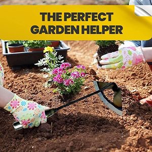 Houe creuse à long manche en acier trempé, durable, OEM, pour <span class=keywords><strong>jardinage</strong></span>, désherbage, pelle à neige, outil <span class=keywords><strong>de</strong></span> <span class=keywords><strong>jardinage</strong></span> portable noir pour potager - Product Image 3