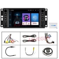 Radio con GPS para coche, reproductor estéreo universal con Android 12, DVD, para Chevrolet/Chrysler/Jeep/Dodge