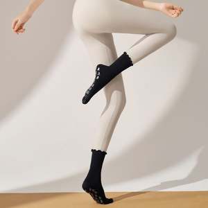 Yoga Socks Anti-slip Specifically Designed for <b>Pilates</b> with Straps and Jacquard Pattern Professional for Sports and Fitness - Product Image 3