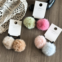 Accessoires pour cheveux pour enfants, couleur bonbon, queue de cheval haute, corde à cheveux moelleuse, faite à la main, en matériau Maomao