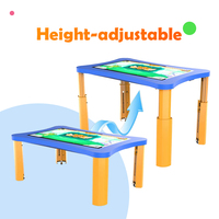 Nouveautés 2026 DDP Table de Jeux Interactive Intelligente 4K Tactile Capacitif 40 Points Android pour Enfants avec Fonction de Levage RoHS LVD CE EMC FCC