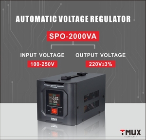 Régulateur <span class=keywords><strong>de</strong></span> <span class=keywords><strong>tension</strong></span> automatique AC à double sortie 220V 110V avec enroulement en cuivre pour systèmes audio - Product Image 6