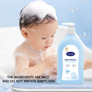 جل استحمام عضوي طبيعي 2 في 1 من العلامة التجارية الخاصة طقم الشامبو لترطيب الجسم لغسيل البشرة الحساسة لحديثي الولادة - Product Image 3