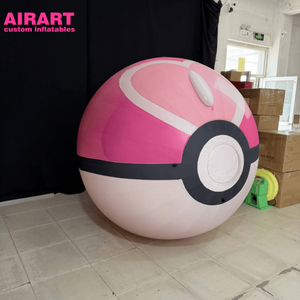 Globo Inflable con Forma de Corazón de Poké<span class=keywords><strong>mon</strong></span>, Bola de Amor Inflable para Decoración de Escenarios, Globo Grande Inflable de Poké<span class=keywords><strong>mon</strong></span> para Fiestas - Product Image 3