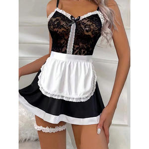 Lencería de encaje sexy Traje de sirvienta seductora y camisón sensual - Product Image 6