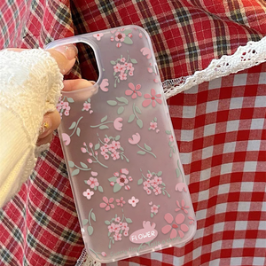 Étui de luxe en TPU, motif floral tendance, finition mate, sensation agréable au toucher, pour iPhone 17 Pro Max, 17 Air, 17 Pro, 17, 16, 15 - Product Image 3