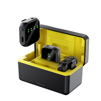 K50 Cámara Micrófonos 2 Kit DE MICRÓFONO INALÁMBRICO Portátil y compacto Amplia compatibilidad 15 horas Duración de la batería Transmisión inalámbrica
