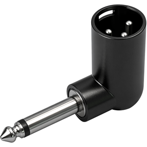 Adaptador de Áudio de 90 Grados, Conector XLR Macho de 3 Pines <span class=keywords><strong>a</strong></span> TS de 1/4" / 6.35 mm, Adaptador de Audio No Balanceado <span class=keywords><strong>para</strong></span> Micrófono y Mezcladora - Product Image 1