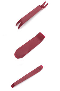 Kuerl पोर्टेबल 4-टुकड़ा मारून pvc सामग्री कार रेडियो पैनल दरवाजा क्लिप डैश ऑडियो ट्रिम हटाने इंस्टॉलर उपकरण वाहन - Product Image 6